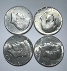 LOT OF 4 - 40% Silver Kennedy Half Dollars AU/UNC -0985