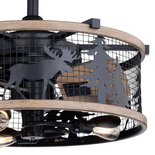 Vaxcel Lighting F0068 Kodiak 21" 3 Blade Indoor Ceiling Fan - Oil Rubbed Bronze - Picture 3 of 12