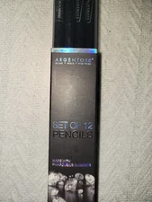 New Box of 12 Argento SC Pencils with Swarovski Elements SWPE001-BL