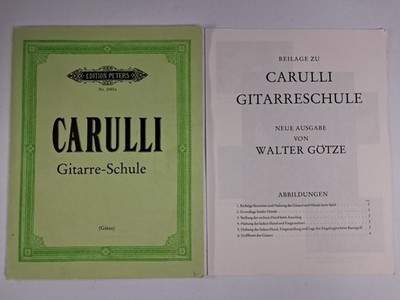Noten: Ferdinando Carulli - Gitarre-Schule, Walter Götze, 1979, Edition Peters