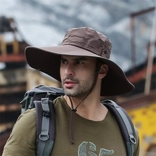 Cappello da Sole Uomo Estivo, Protezione UV Mesh Cappello per Pesca, Escursionismo, Campeggio