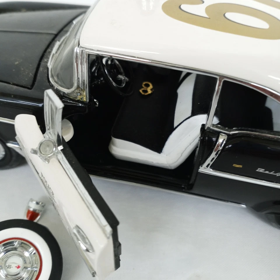 Franklin Mint 1955 Chevy BelAir Police Chief #67 1:24 Diecast Model Car READ - Image 4 of 4