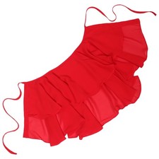 Red Sleeveless Cloak Cape Lightweight Tie Wrap Shawl Scarf