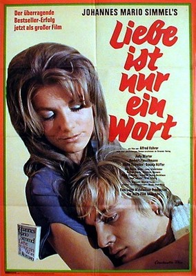 J.M. Simmel LIEBE IST NUR EIN WORT rares EA-Plakat von 1971