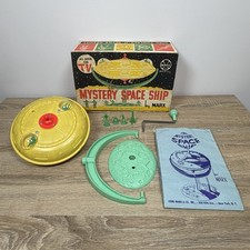 VINTAGE MARX MYSTERY SPACE SHIP GYRO-POWERED TOY W/ ORIGINAL BOX 1960's ISSUES