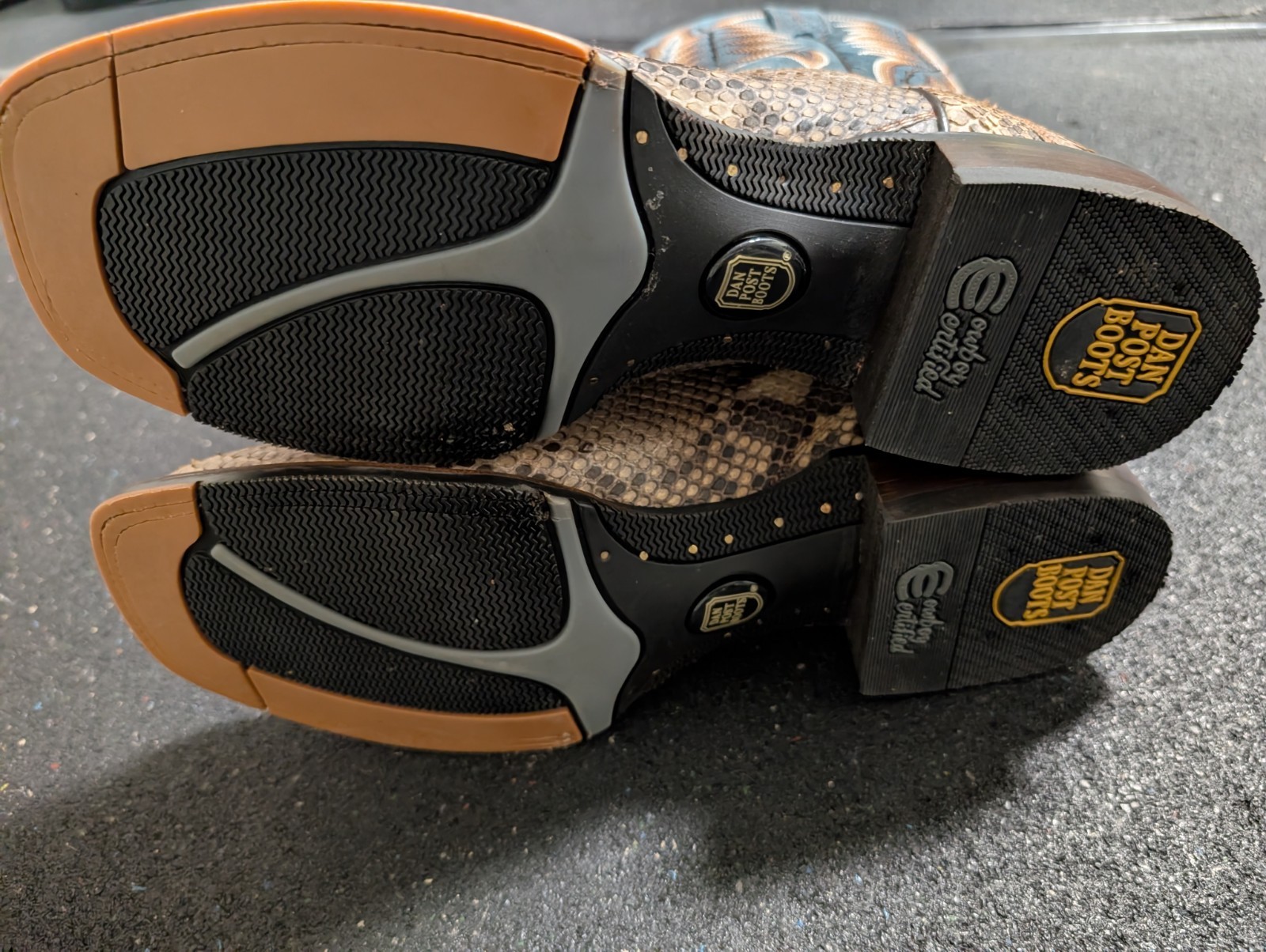 Dan Post Python Snakeskin Cowboy Boots Templeton … - image 5