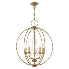 Livex Lighting - Arabella - 5 Light Globe Chandelier In Shabby Chic Style-28.25