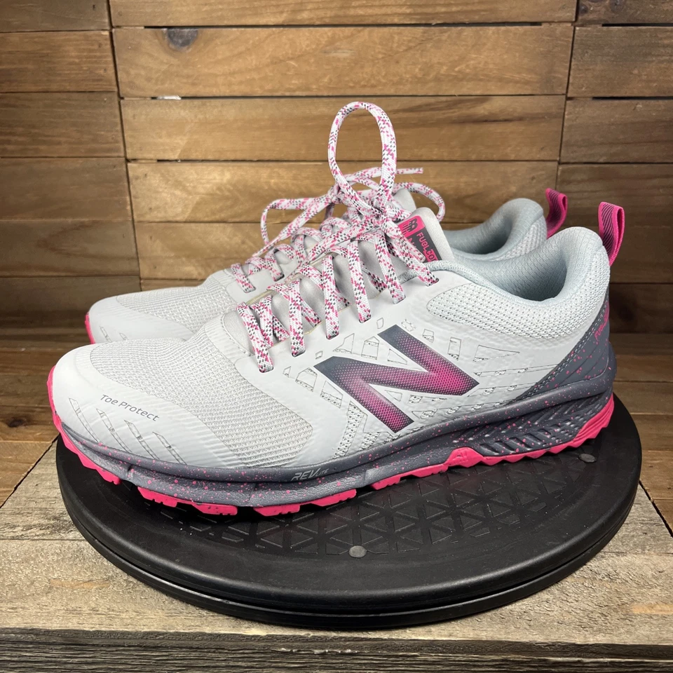 New Balance NB Nitrel Mujer Talla 8.5B Trail Running Gris Rosa Caliente Zapatos SIN PLANTILLA Foto 3 de 4