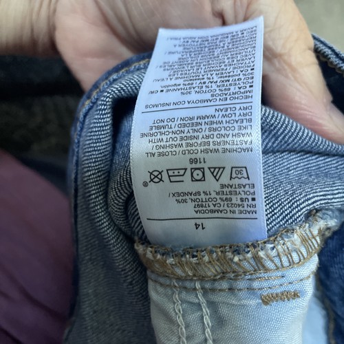 Old Navy The High Rise Wow Wide Leg 4 Pocket Blue Jeans Size 14 New With Tags - Bild 10 von 10