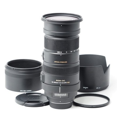 Sigma APO 50-500mm f/4.5-6.3 DG OS HSM Telephoto Lens (Nikon F mount) US Stock