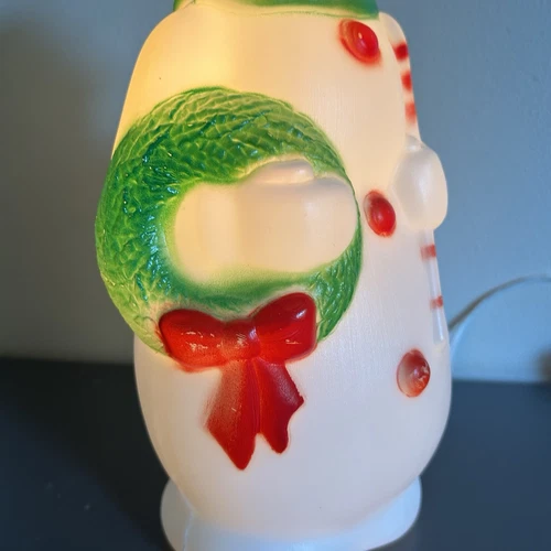 1968 Empire Snowman Blow Mold 13" Tabletop Christmas Light Up USA Vintage WORKS! - Picture 14 of 15