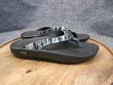 Oofos Oolala Limited Camo Green Black Sandals Women Size 10  Thongs Flip Flops