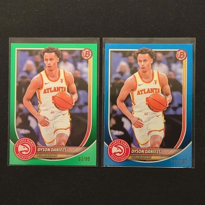 Topps 2025-26 Bowman Chrome Dyson Daniels #166 Lot Green/99+Blue/150