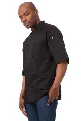 Chef Works Herren Kochjacke Montreal Cool Vent Schwarz Größe L