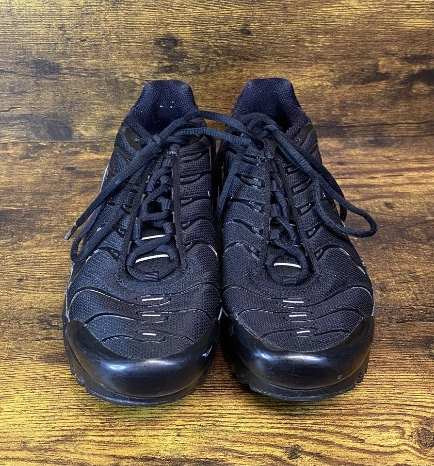 Nike Air Max Plus TN Running Shoes Black Sneakers Youth US 7Y - Image 3 of 4