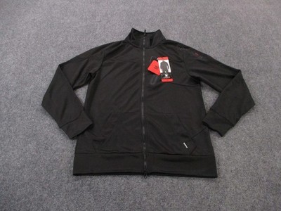 Spyder Jacket Mens M Black Active Performance Athletic Outdoor Stretch Track NEW