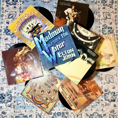Classic Rock Vinyl LP Lot 33 Beatles Stones Hendrix Santana Elton John Tull READ