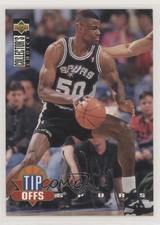 1994-95 Collector's Choice Tip Offs Silver Foil Signature David Robinson HOF 1m8
