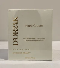 Night Cream by D’OR24K Moisturizer Anti-Aging Skincare 1.7 oz New Sealed
