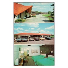 Postcard of Howard Johnson's Motor Lodge Concord NH - 1960s I-93 Travel Highway