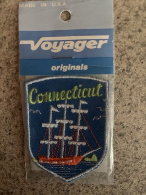 Vintage Voyager Originals Connecticut Sailing Ship Patch NOS 1980s