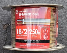 NEW 250 Foot Spool Southwire 18/2 Stranded Speaker Wire 55797744 A/V Made In US