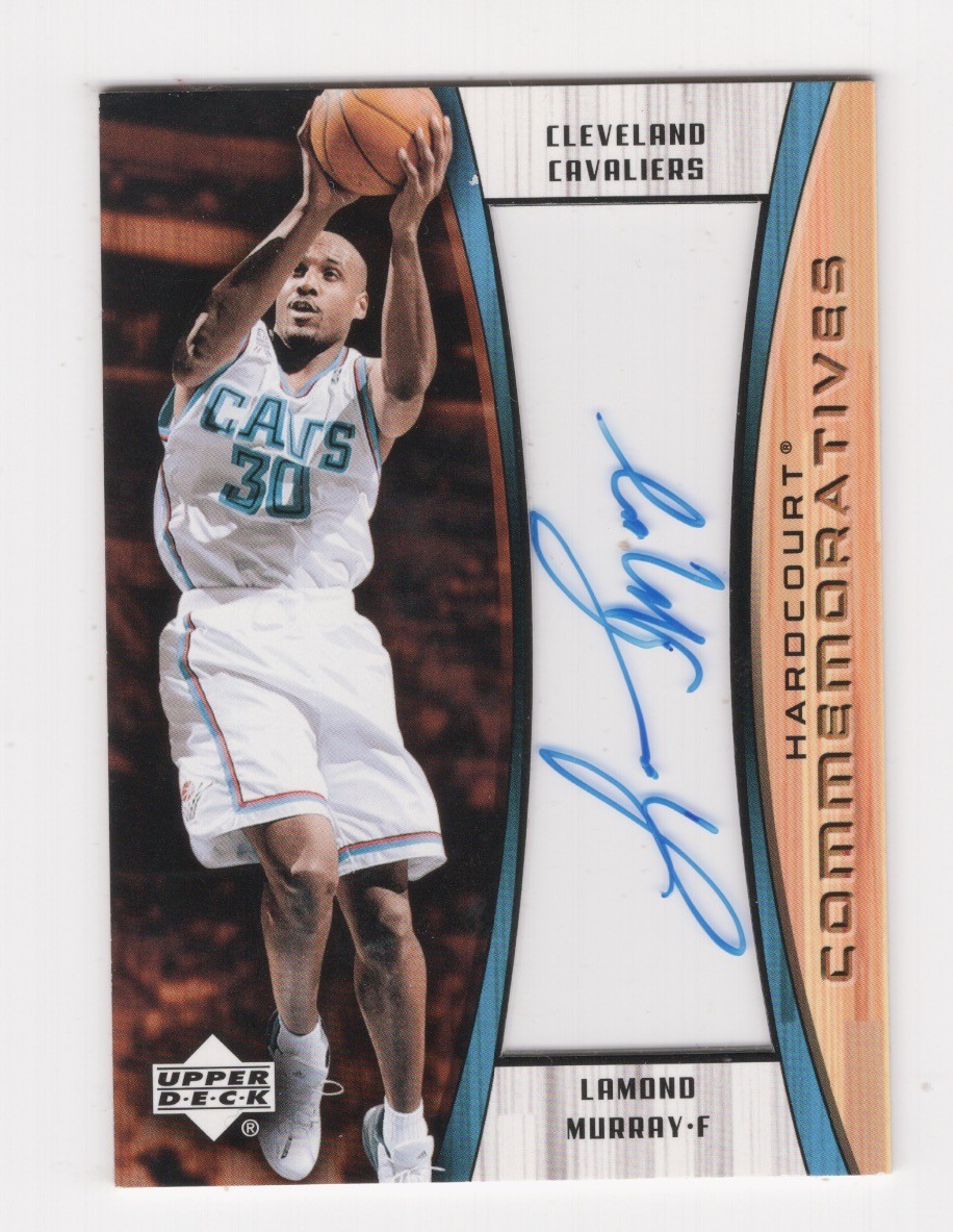 2002-03 UPPER DECK HARDCOURT COMMEMORATIVES AUTOGRAPH LAMOND MURRAY CAVALIERS