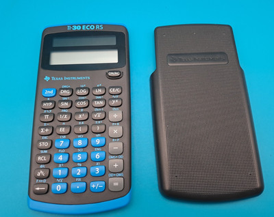 Texas Instruments TI-30 ECO RS Taschenrechner Schule mit Abdeckung