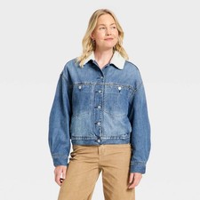 Women's Bubble Denim Jacket - Universal Thread