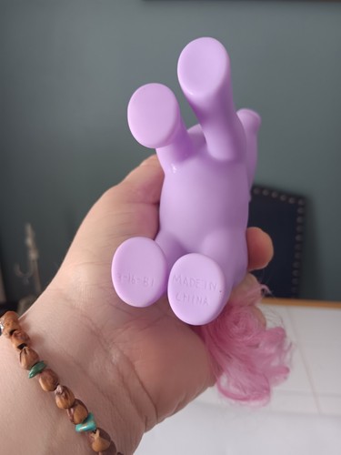 80s Vintage Gi-Go Wonder Pony Purple & Pink Star & Rainbow Unicorn Toy Figure - Picture 7 of 9