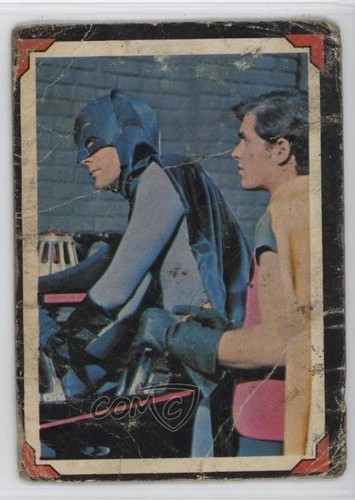 1966 Topps Batman Riddler Back #9 Batmobile Breakdown