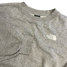 The North Face Womens Crewneck Sweatshirt Heather Gray Embroidered Logo Size M