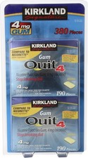 Kirkland Quit Smoking Nicotine Gum, 4 mg 380 Pieces
