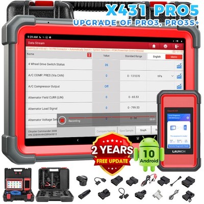 LAUNCH X431 PRO 5 Profi OBD2 Diagnosegerät ALLE SYSTEM J2534 ECU Programmier DE