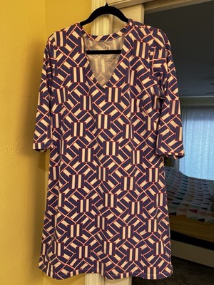 where to buy mahi gold dresses Dress Medium Teal White Pink Abstract Design 3/4 sleeve X Large Maxi dress