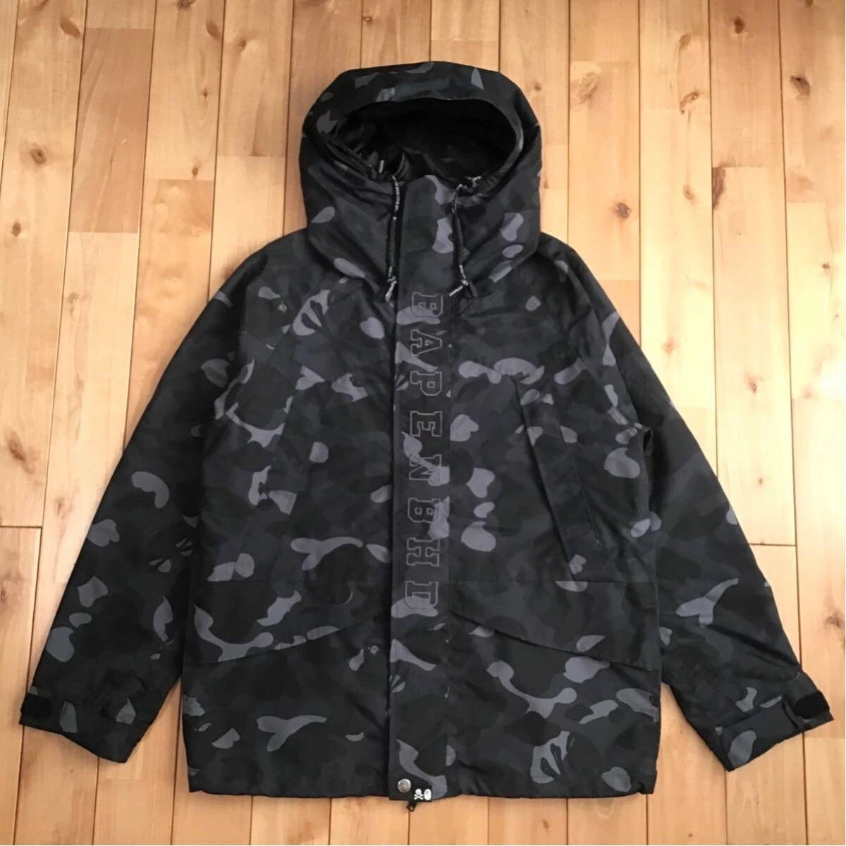 BAPE × NEIGHBORHOOD NBHD camo snowboard jacket Black A Bathing Ape Size M