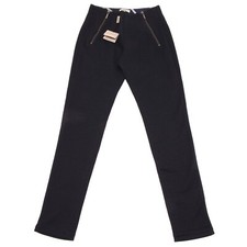 3380H  BLU leggins bimba blu BURBERRY cotone pantaloni trousers kids