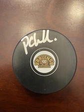Peter Chiarelli Autographed Boston Bruins 100 Yr Anniversary Puck NHL