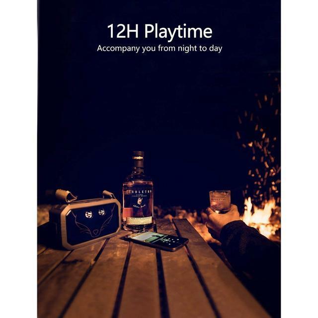 doss wireless portable bluetooth speakers with waterproof ipx6