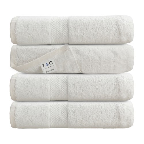 4x Four Pack Bath Towels Luxury 100% Egyptian Cotton Soft 600 GSM High Quality - Picture 17 of 48