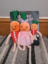 Chantenay Jasper and Baby Plush Toys Aldi Kevin The Carrot 2019 Christmas