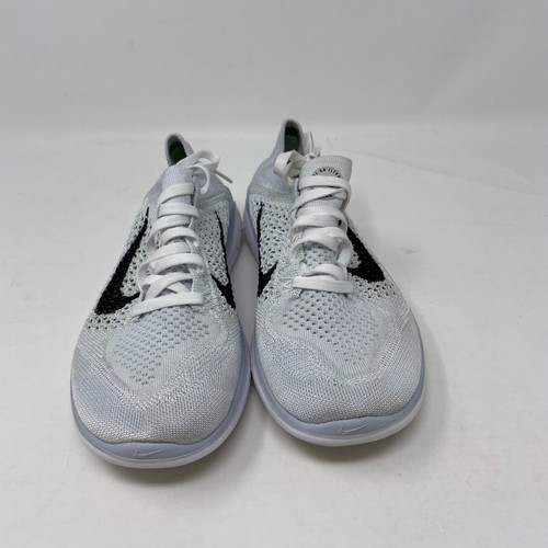 Nike Free RN Flyknit 2018 White Black Pure Platinum 942839-100 Â« The New Nike Air Force 1 Shoes