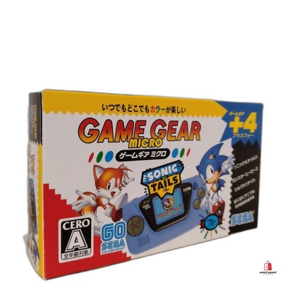 Sega Game Gear Micro Mini Blau 4 Sammlung Spiele Preloaded Japan Japan Gebraucht