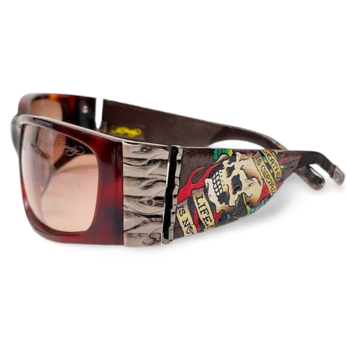 Ed Hardy ? authentic skull and bones sunglasses Vintage Y2K UNISEX Oversized Ed Hardy Sunglasses / Ed Hardy  main image 2