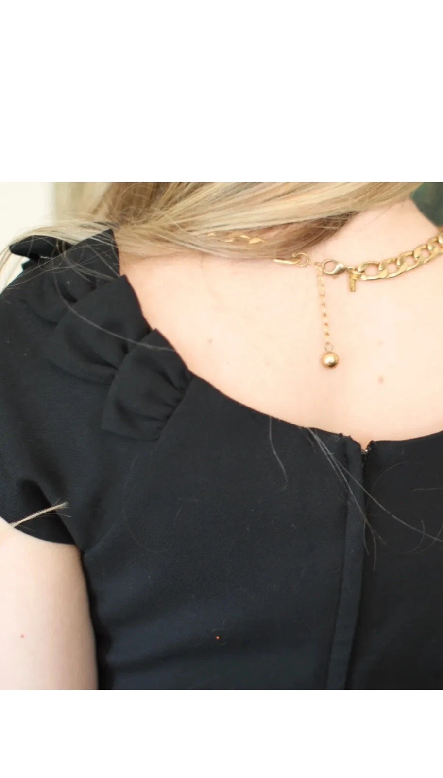 Abito crepe Kate Spade 8 ragazza mini fiocco scollo scollo lusinghiero matita nera