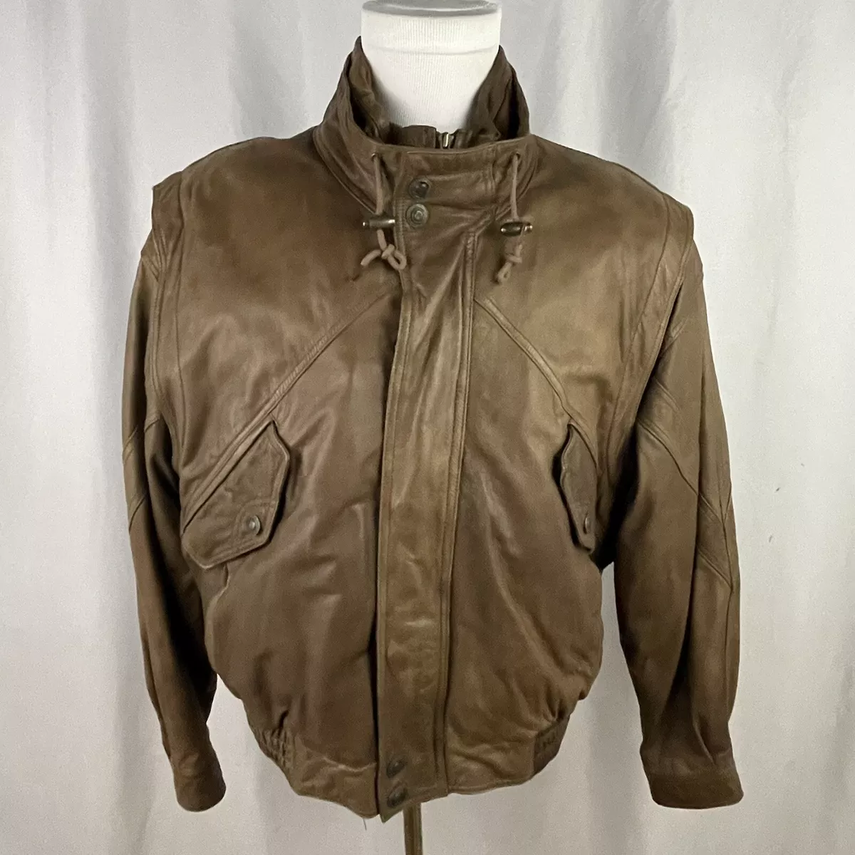Thinsulate adventure top bound leather jacket