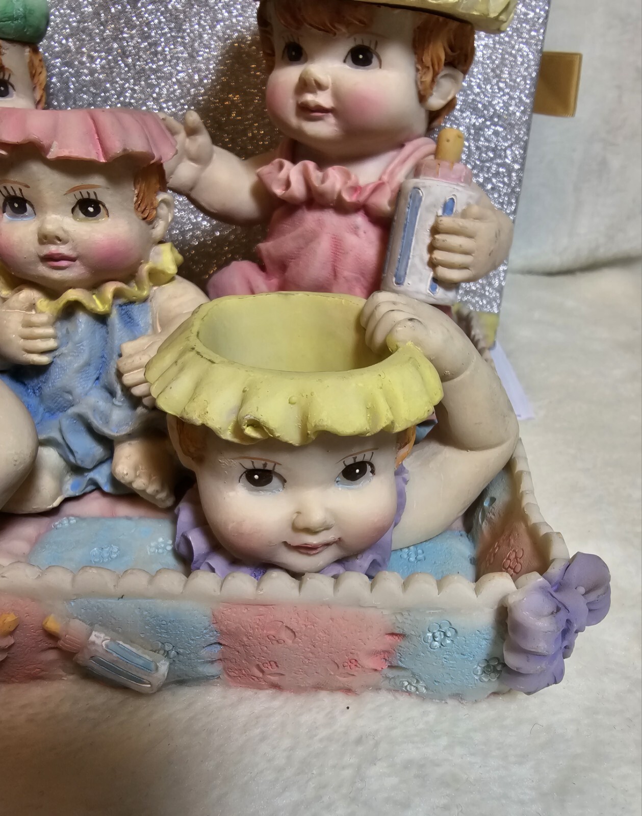 Toy Sized Tea SET BABY THEME WITH QUILT eBay