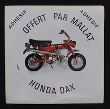 Autocollant moto HONDA DAX offert par Mallat Adhésif Sticker Aufkleber