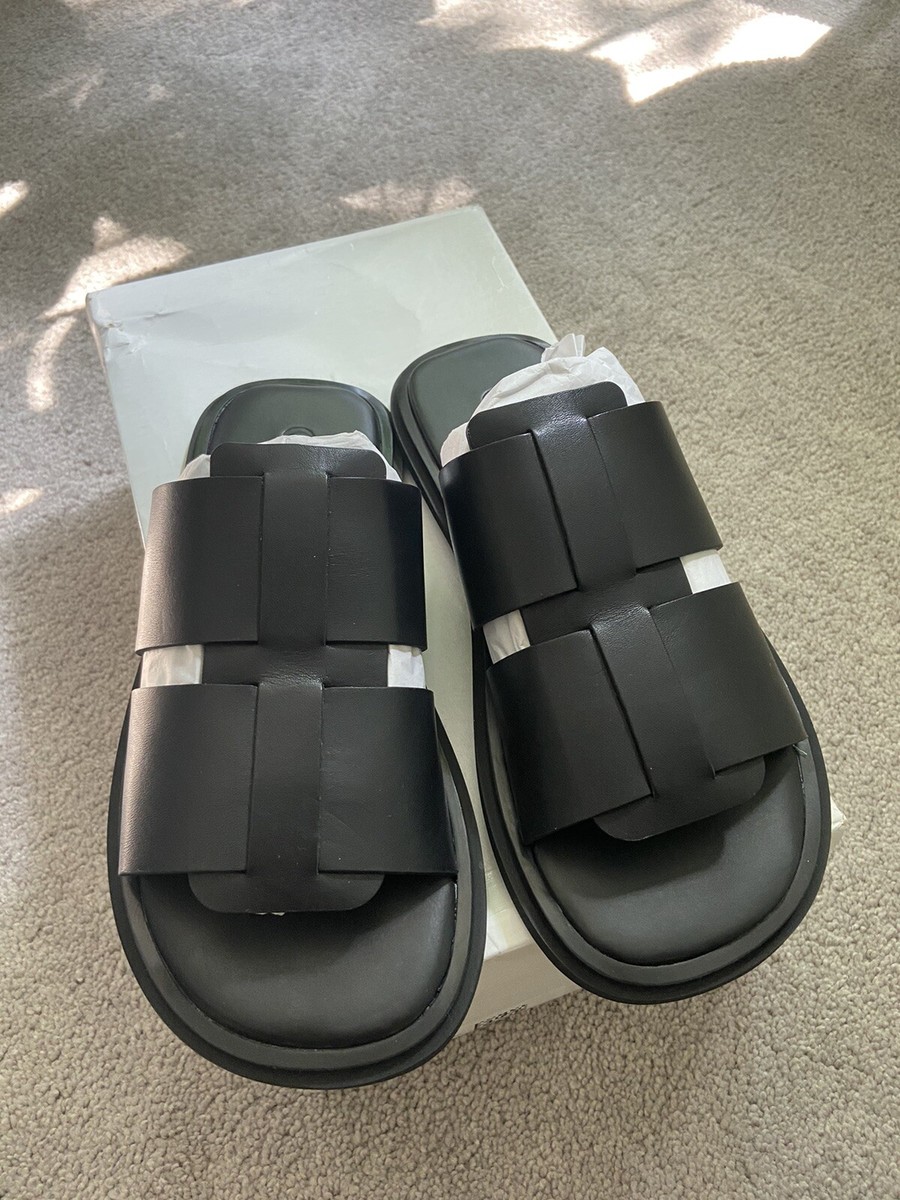 COS Woven Leather Strap Sandals Men's Size 40 | eBay