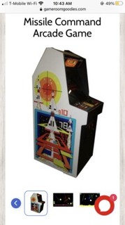 MISSILE COMMAND ARCADE MACHINE by ATARI 1980 (Excellent Condition) RARE